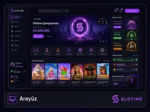 Slotime Platform Kullanıcı Arayüzü Görseli